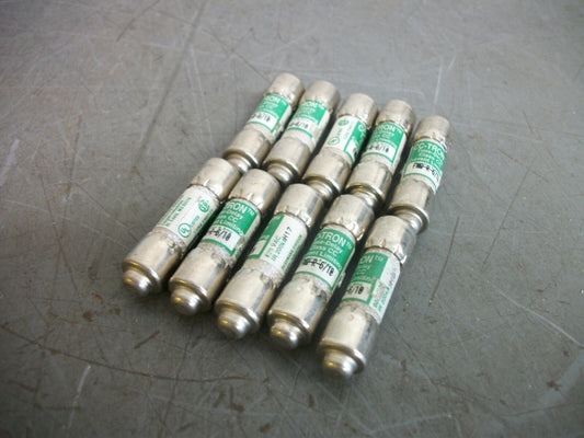 BUSSMANN LOT OF 10 CC-TRON FUSES FNQ-R-6/10 6/10AMP 600VOLT NOB