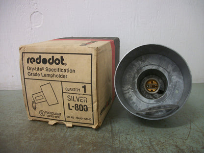 RED DOT SILVER CONTEMPORARY LAMPHOLDER L-800 NIB