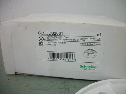 SQUARE D CEILING MOUNTED DUAL OCCUPANCY SENSOR SLSCDS2001 NIB
