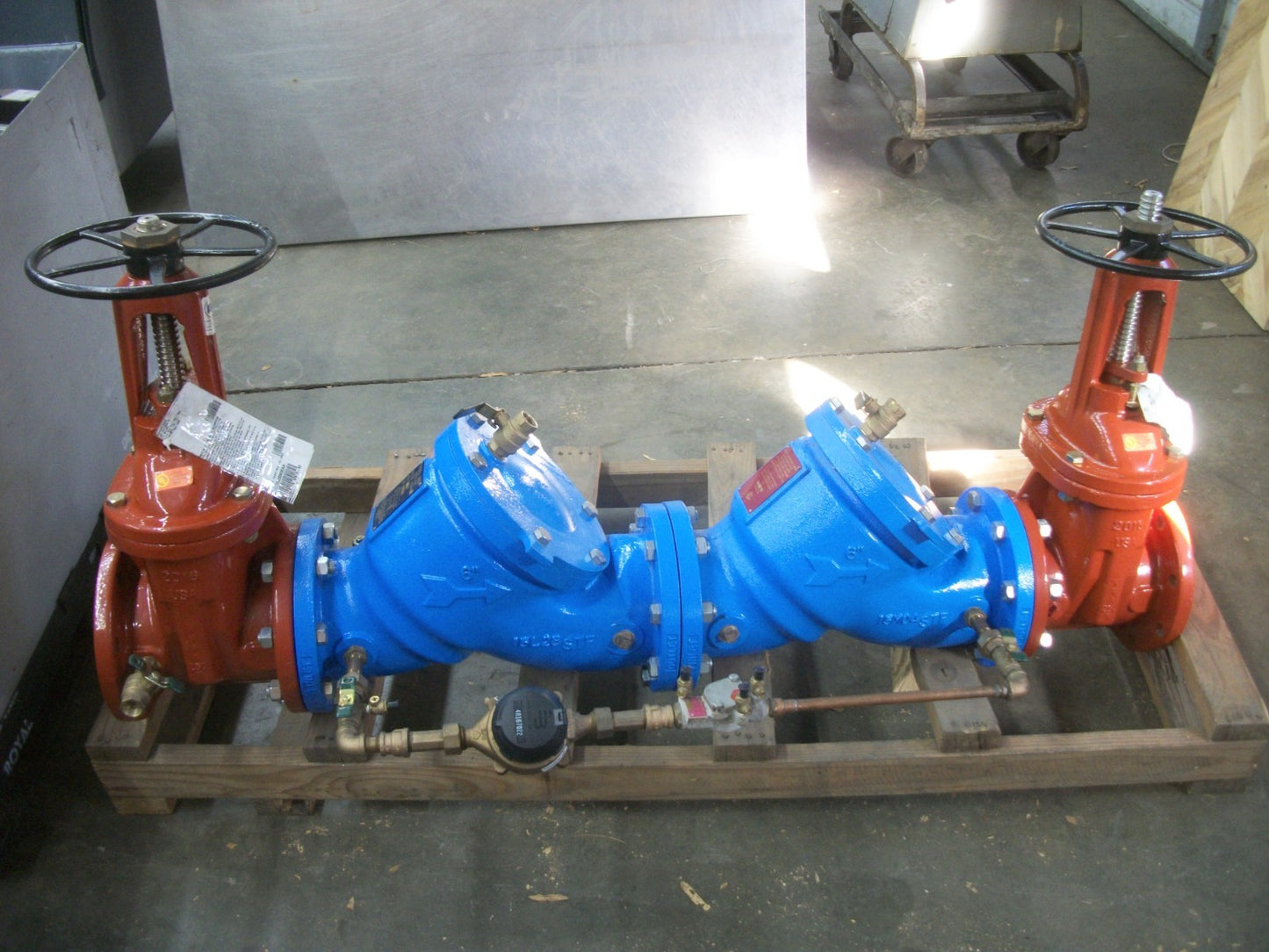 WATTS SIZE 0 1/2" BYPASS DOUBLE CHECK DETECTOR ASSEMBLY NO. 709 DCDA 175PSI NEW