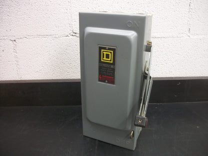 SQUARE D DISCONNECT TYPE 1 H321N 30AMP 240VOLT 3POLE FUSIBLE