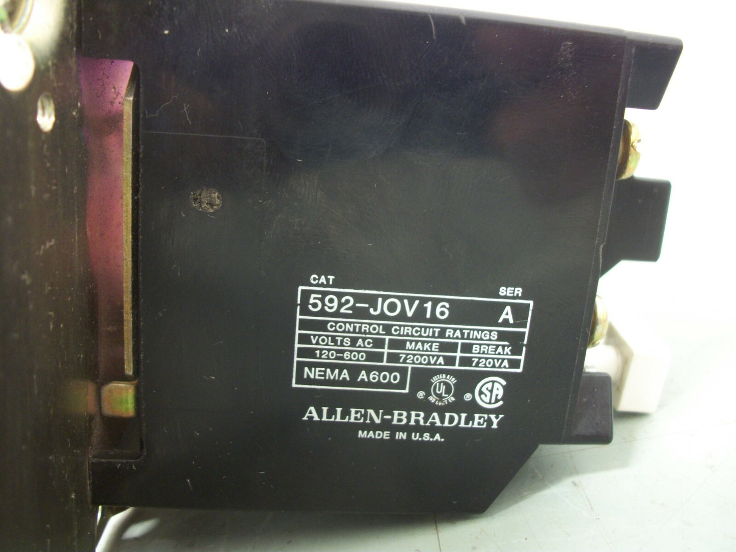 ALLEN-BRADLEY THERMAL OVERLOAD RELAY 592-JOV16