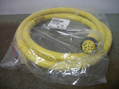 DANIEL WOODHEAD 6' STRAIGHT FEMALE CORDSET 309000A01F060 9P NEW