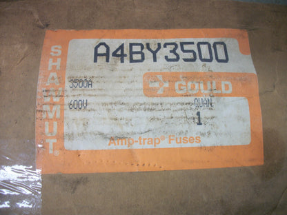 GOULD SHAWMUT AMP-TRAP FUSE A4BY3500 3500AMP 600VOLT NIB