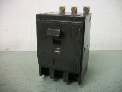 SQUARE D QOB CIRCUIT BREAKER QOB380VH 80AMP 240VOLT 3POLE 22kA OLD NOB