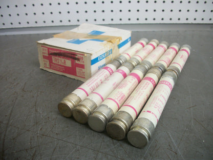GOULD SHAWMUT BOX OF 10 TRI-ONIC FUSES TRS8/10R 8/10AMP 600VOLT NIB