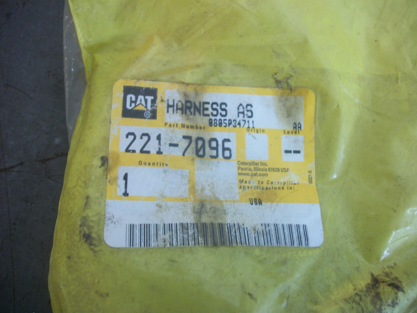 CAT HARNESS ASSEMBLY 221-7096 NEW