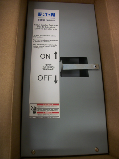 CUTLER-HAMMER CIRCUIT BREAKER ENCLOSURE FOR GC GHC GHCGFEP GD SGDN100 100AMP NIB