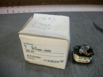 SIEMENS CONTACTOR COIL 3TY7403-0AN2 220VCOIL NIB