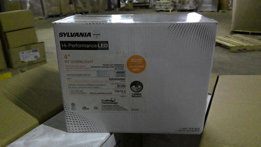 SYLVANIA 65452-0 BOX OF 4 4" LED RT DOWNLIGHTS LEDRT4/R4A/S800ST/940TLSP NIB
