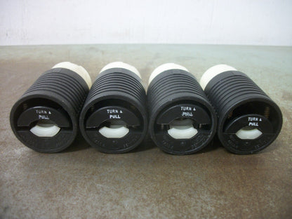 PASS & SEYMOUR LOT OF 4 TURNLOK CONNECTORS L5-15C 15AMP 125VOLT 2P 3W GRND