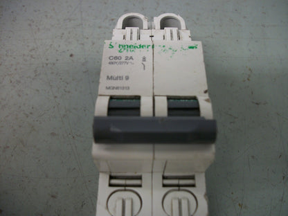 TELEMECANIQUE MULTI 9 C60 MINI CIRCUIT BREAKER MGN61313 2AMP 480VOLT 2POLE
