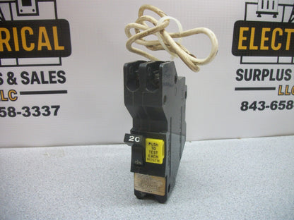 FEDERAL PACIFIC GFCI NA CIRCUIT BREAKER NA120GF 20AMP 120VOLT 1POLE