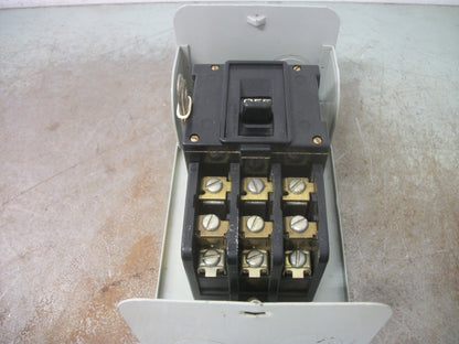 GE MANUAL MOTOR STARTER CR1062S1B 600VOLT 3PH 10HP