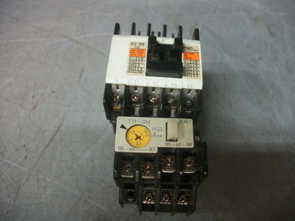 FUJI SC-05 MOTOR STARTER 4NC0G0 13AMP 220VCOIL 3PH 600V 5HP W/OL 0.8-1.2AMP