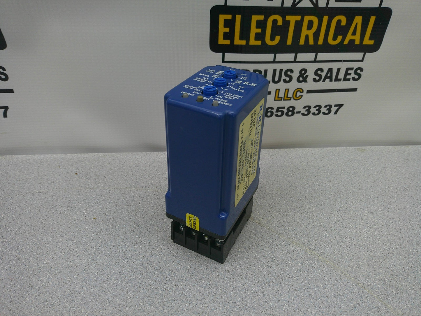 R-K ELECTRONICS 1PH OR 3PH VOLTAGE RELAY MVPL-24A-A1C 24VCOIL 200-600VAC SENSING