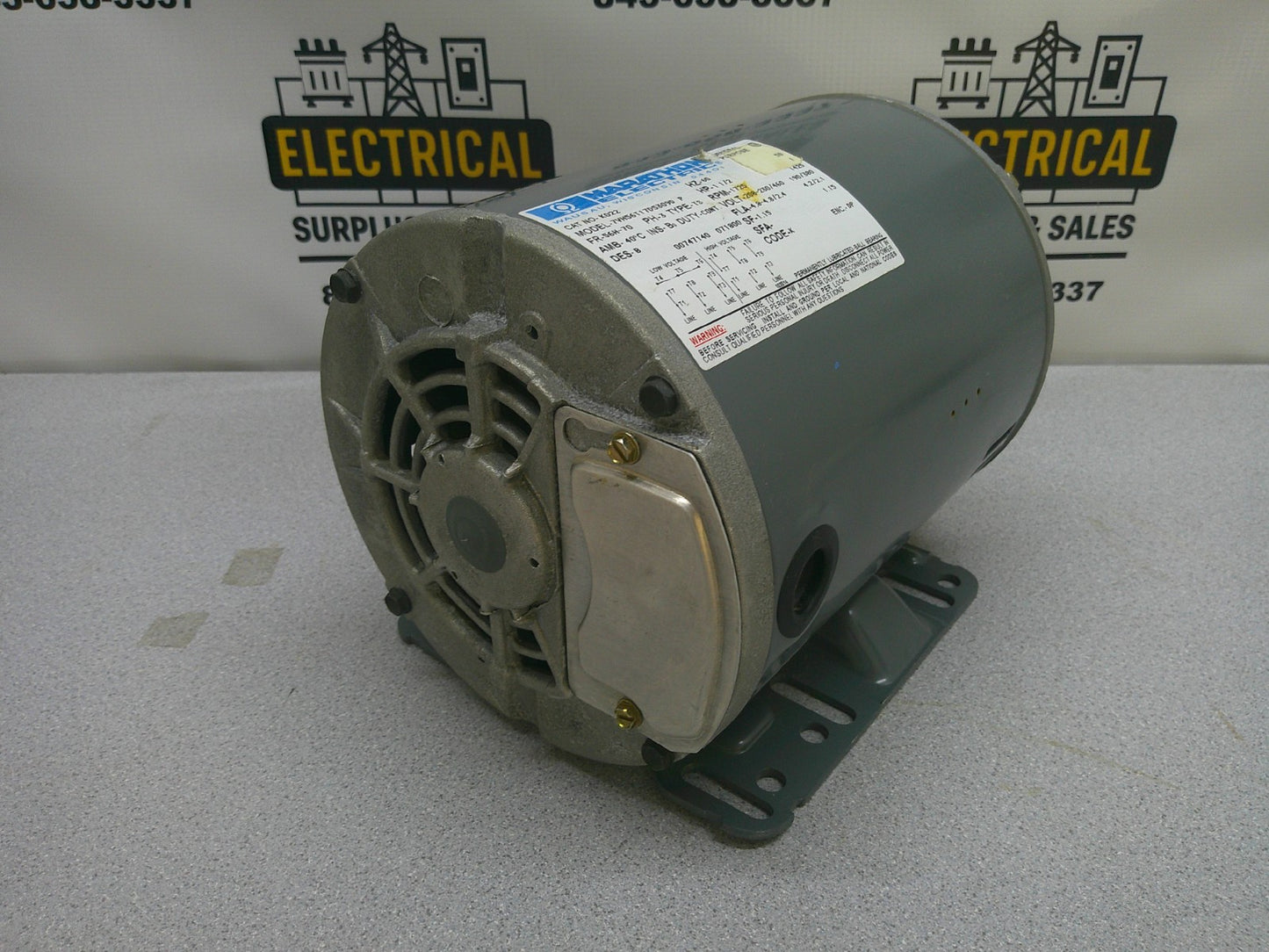 MARATHON ELECTRIC 1.5HP 56H-70 DP AC MOTOR K022 460VOLT 3PH 1725RPM NOB
