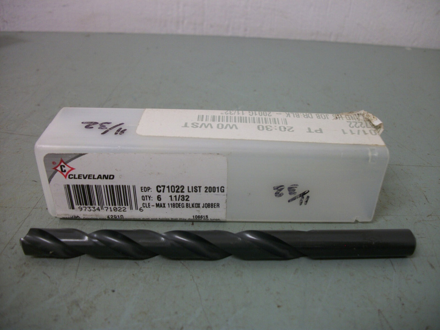 CLEVELAND LOT OF 9 11/32" 4-3/4" OAL HIGH SPEED STEEL JOBBER DRILL 81181224 NEW