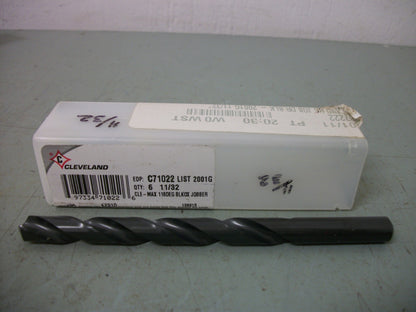 CLEVELAND LOT OF 9 11/32" 4-3/4" OAL HIGH SPEED STEEL JOBBER DRILL 81181224 NEW