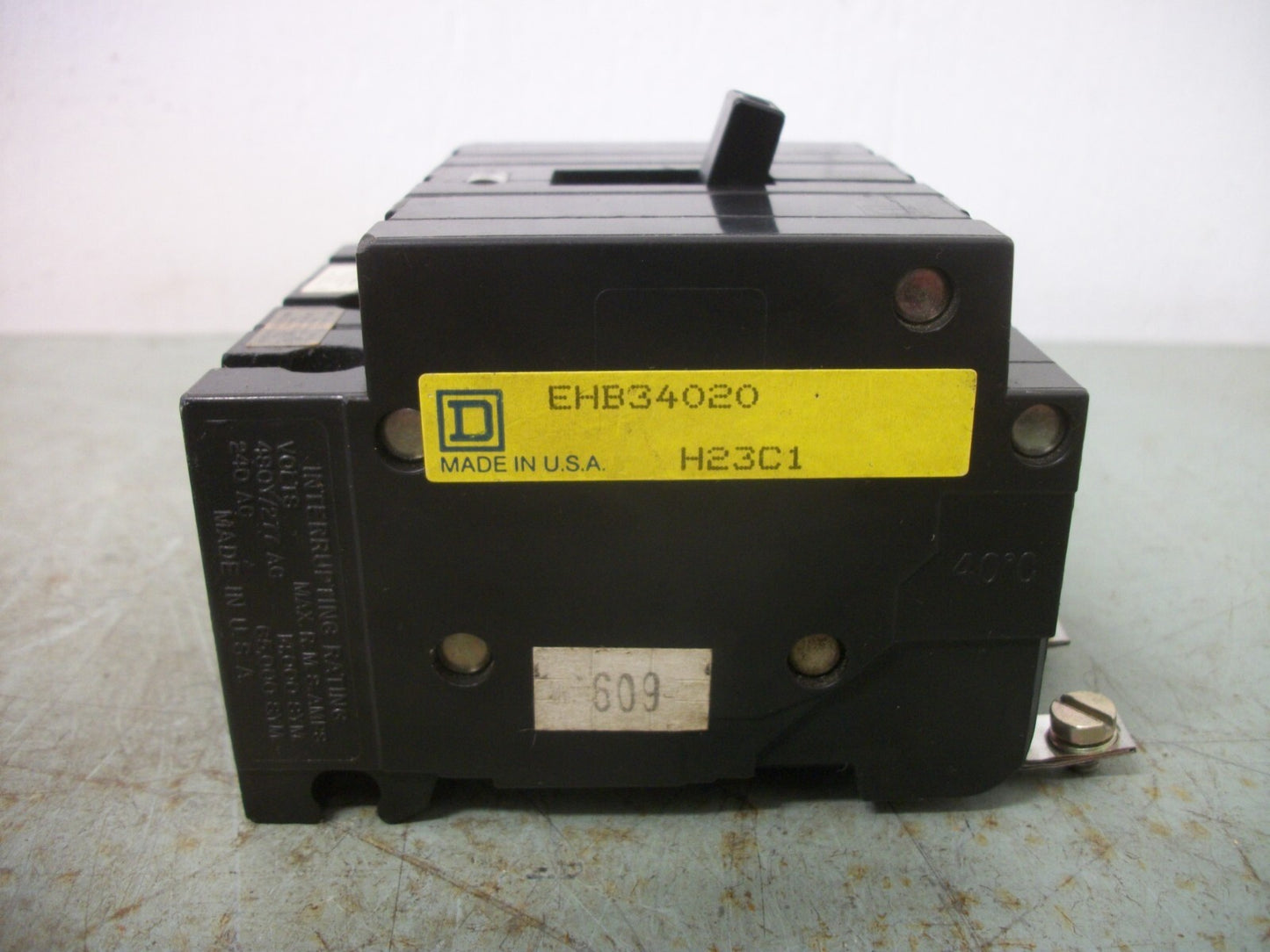SQUARE D EHB CIRCUIT BREAKER EHB34020 20AMP 480VOLT 3POLE