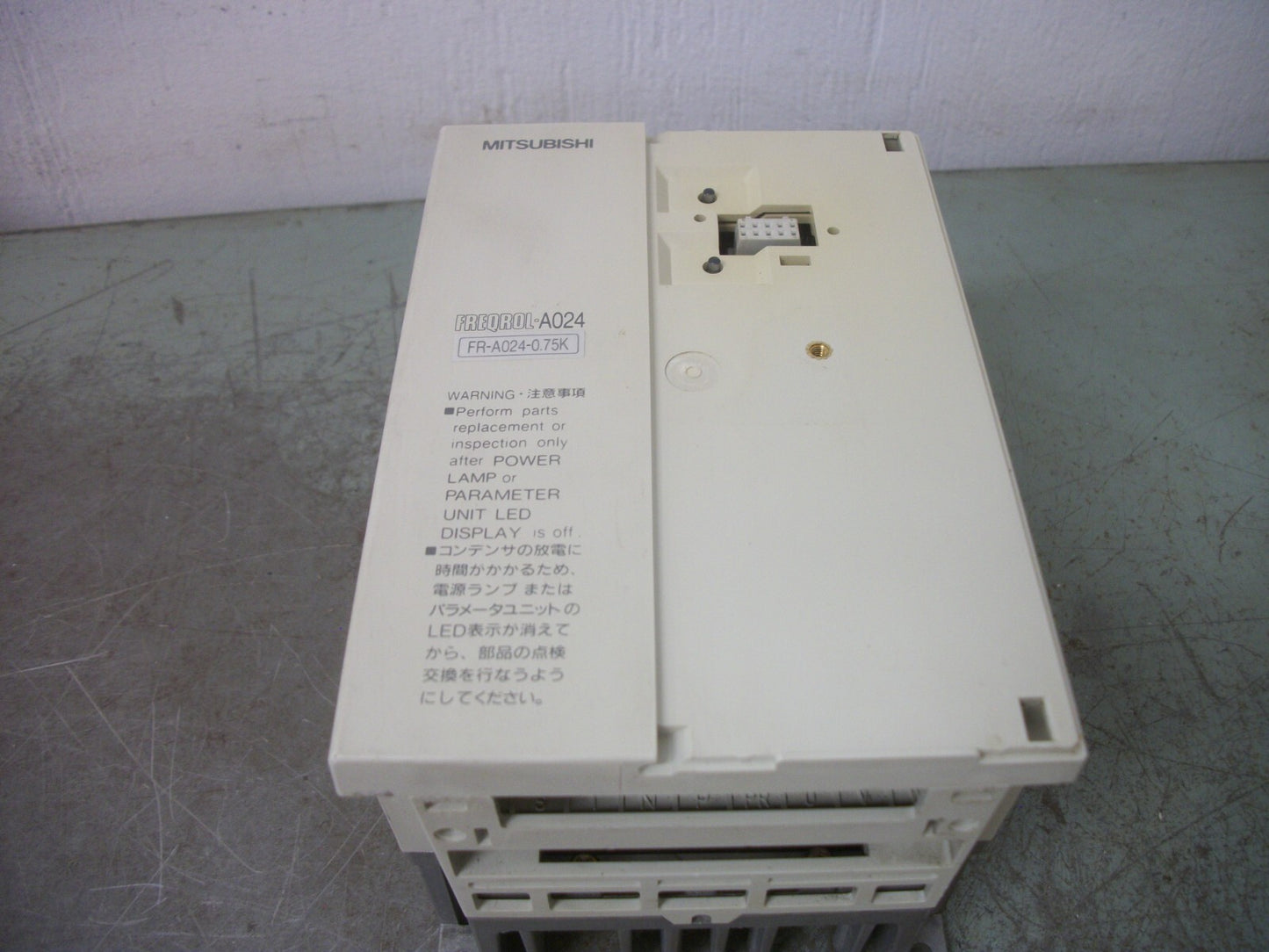 MITSUBISHI FREQROL-A024 0.75KW INVERTER DRIVE FR-A024-0.75KP 230VOLT 5AMP