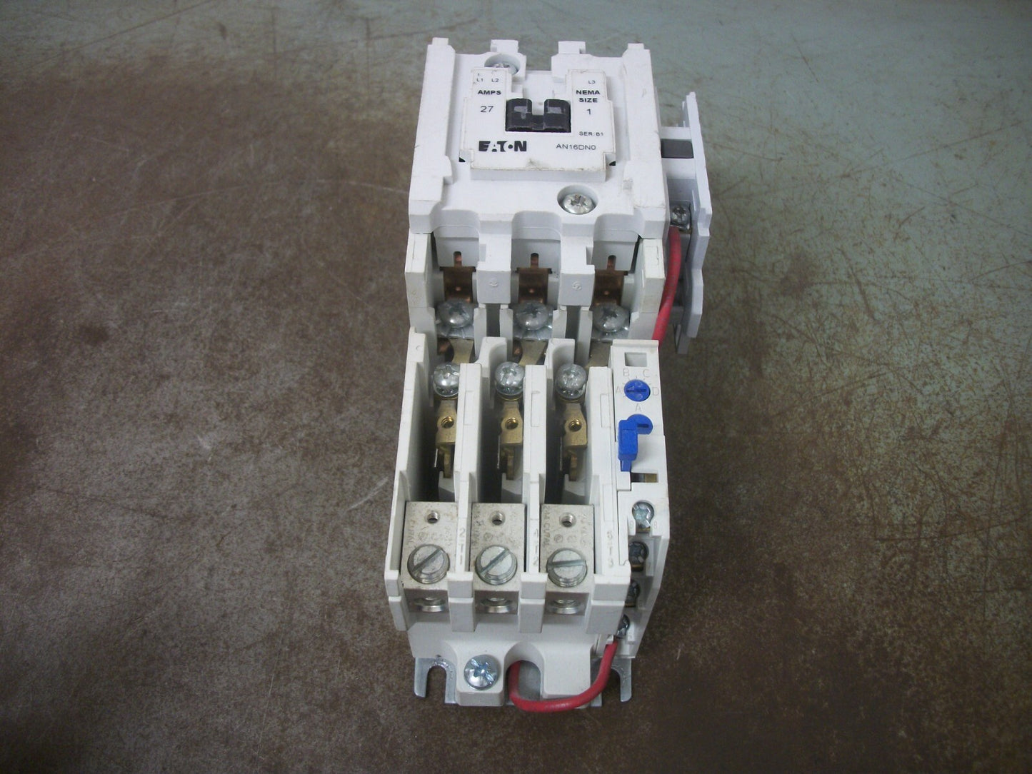 CUTLER-HAMMER SIZE 1 MOTOR STARTER AN16DN0 27AMP 120VCOIL 3PH 600V 10HP