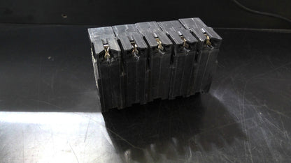 GE LOT OF 5 THQL CIRCUIT BREAKERS THQL1115 15AMP 240VOLT 1POLE