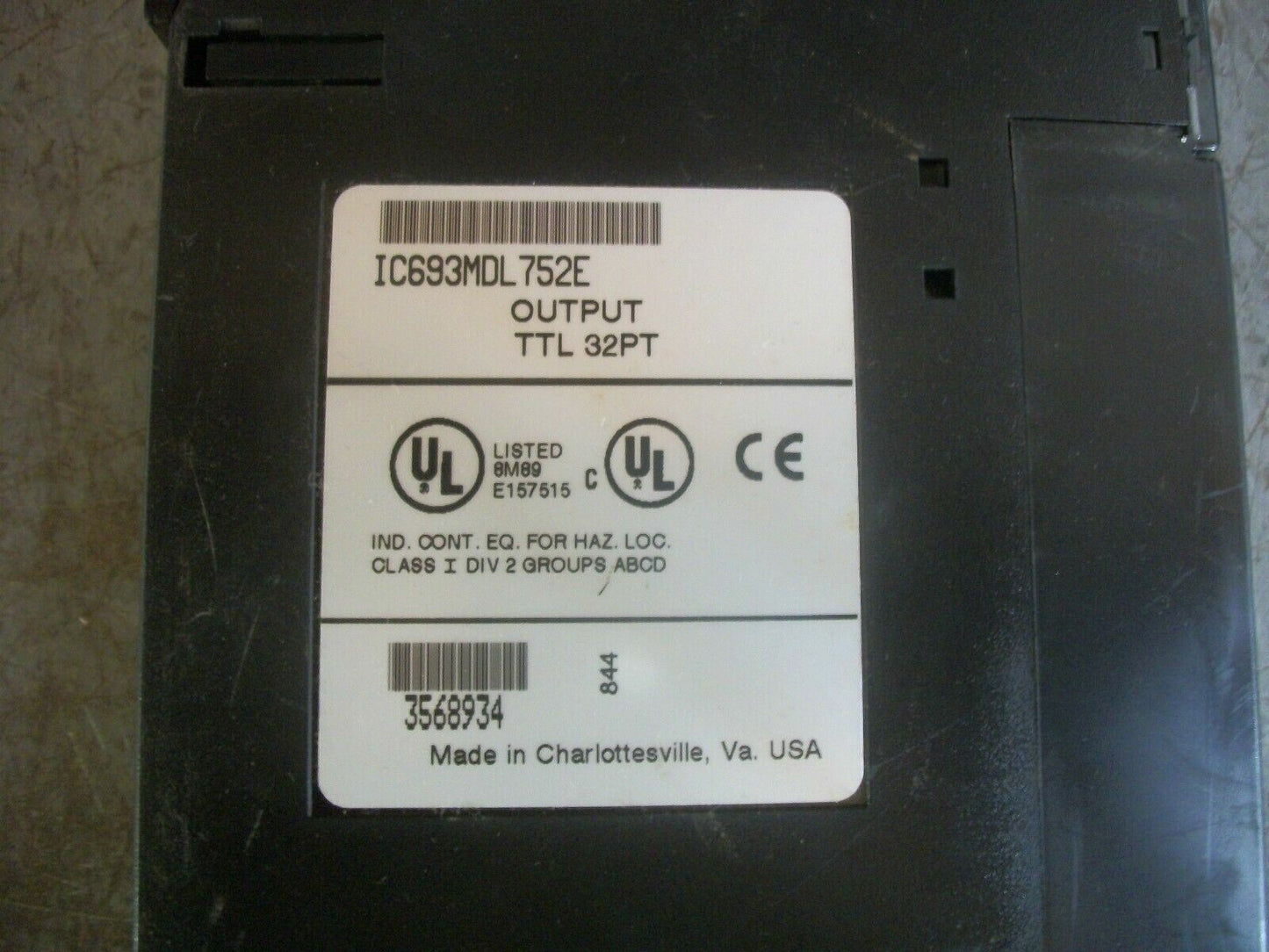 GE FANUC TTL 32-POINT OUTPUT MODULE IC693MDL752E