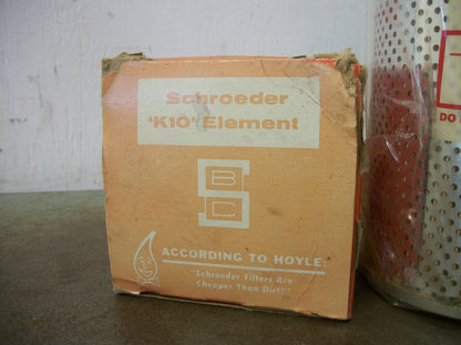 SCHROEDER FILTER ELEMENT K10 NIB