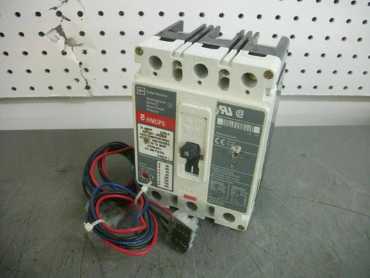 CUTLER-HAMMER HMCPS CIRCUIT BREAKER HMCPS015E0C 15AMP 600VOLT 3POLE W/AUX