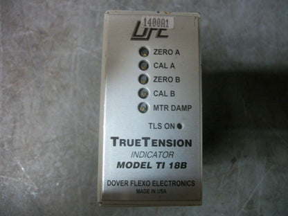 DOVER FLEXO ELECTRONICS DFE TRUE TENSION INDICATOR UNIT TI 18B MISSING COVER