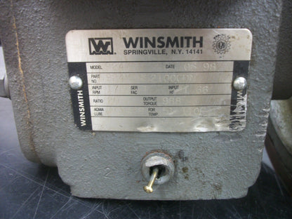 WINSMITH 924MDN 20:1 RATIO GEAR BOX SPEED REDUCER 924MDNS2100GDN