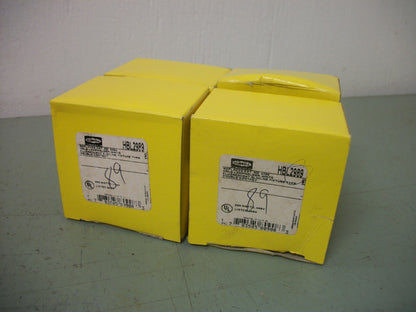 HUBBELL LOT OF 4 WHITE FLUORESCENT LAMPHOLDERS HBL2989 660WATT 600VOLT NIB