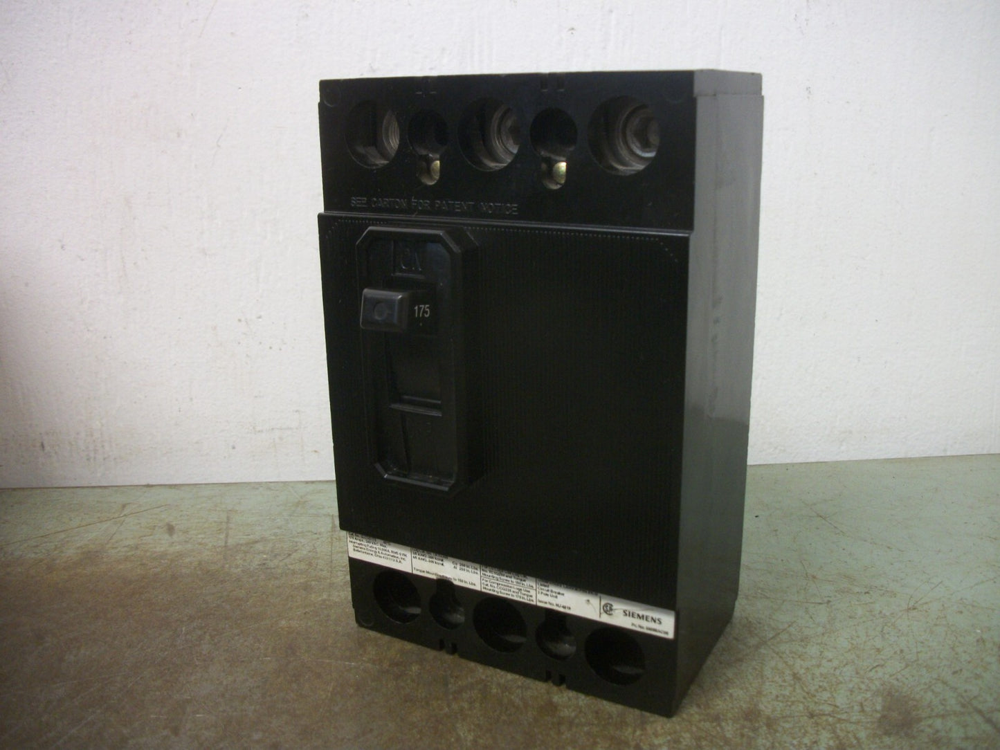 SIEMENS QJ CIRCUIT BREAKER QJ23B175 175AMP 240VOLT 3POLE