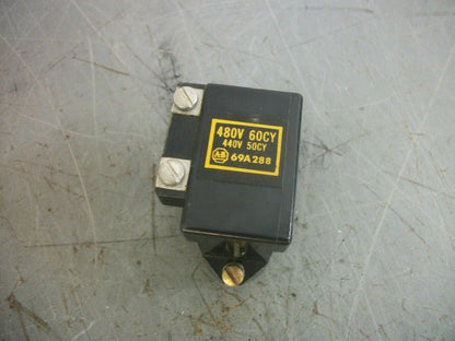ALLEN-BRADLEY SIZE 00 STARTER COIL 69A288 480VCOIL