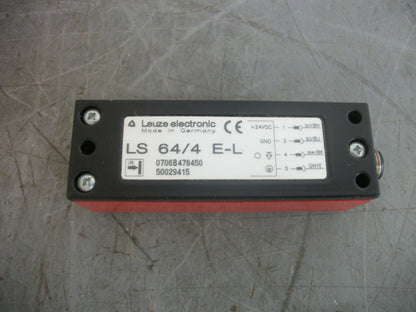 LEUZE ELECTRONIC THROUGHBEAM PHOTOELECTRIC SENSOR LS 64/4 E-L
