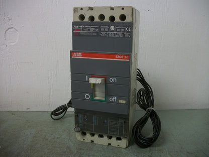 ABB SACE S4 S4H CIRCUIT BREAKER 122160023-002 250AMP 600VOLT 3POLE W/SHUNT+AUX
