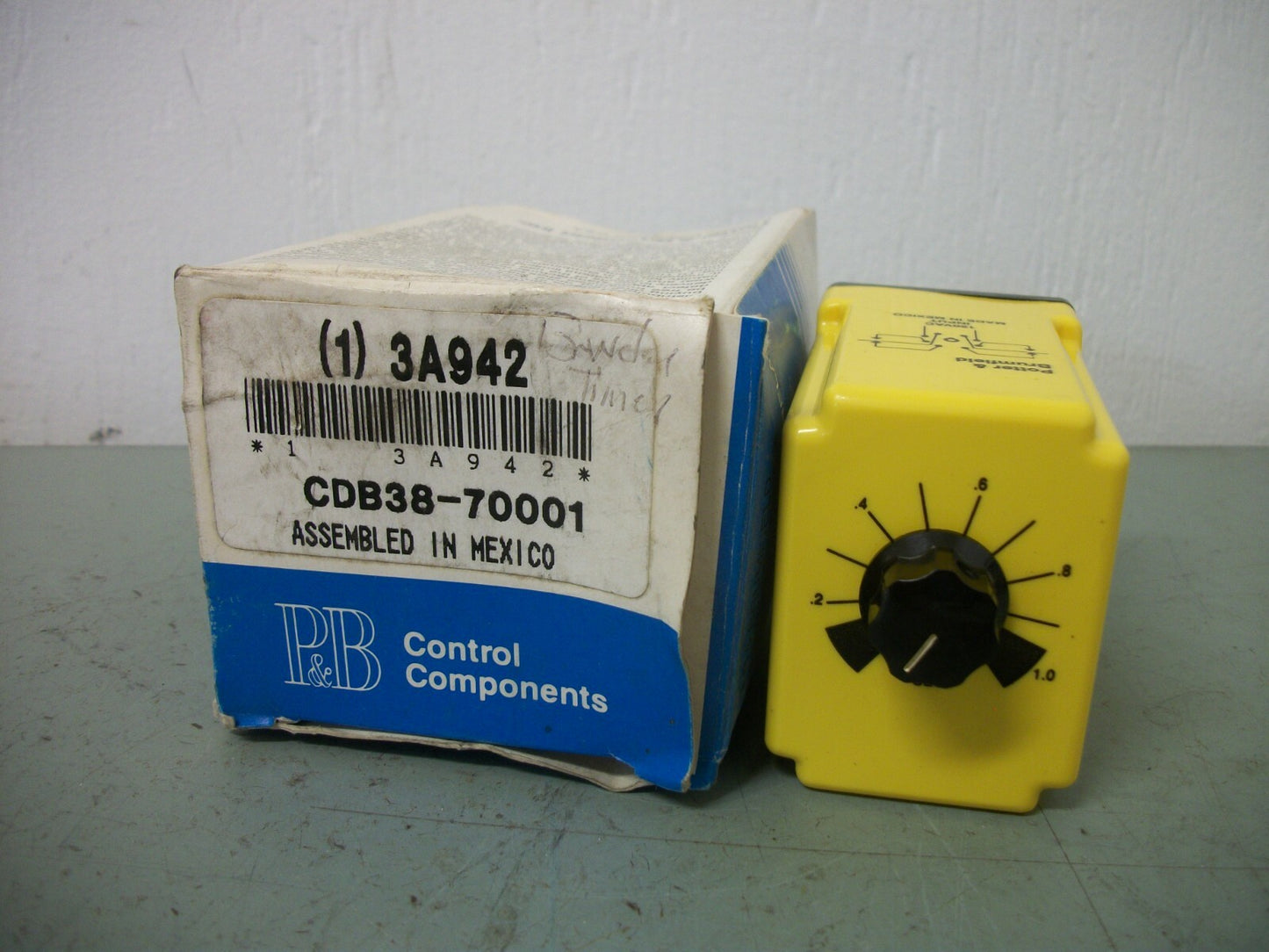 POTTER & BRUMFIELD TIME DELAY RELAY CDB-38-70001 0.1-1SEC 120VOLT NIB