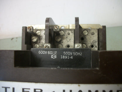 CUTLER-HAMMER SIZE 4 CONTACTOR C10FN3 135AMP 600VCOIL 3PH 600V 100HP