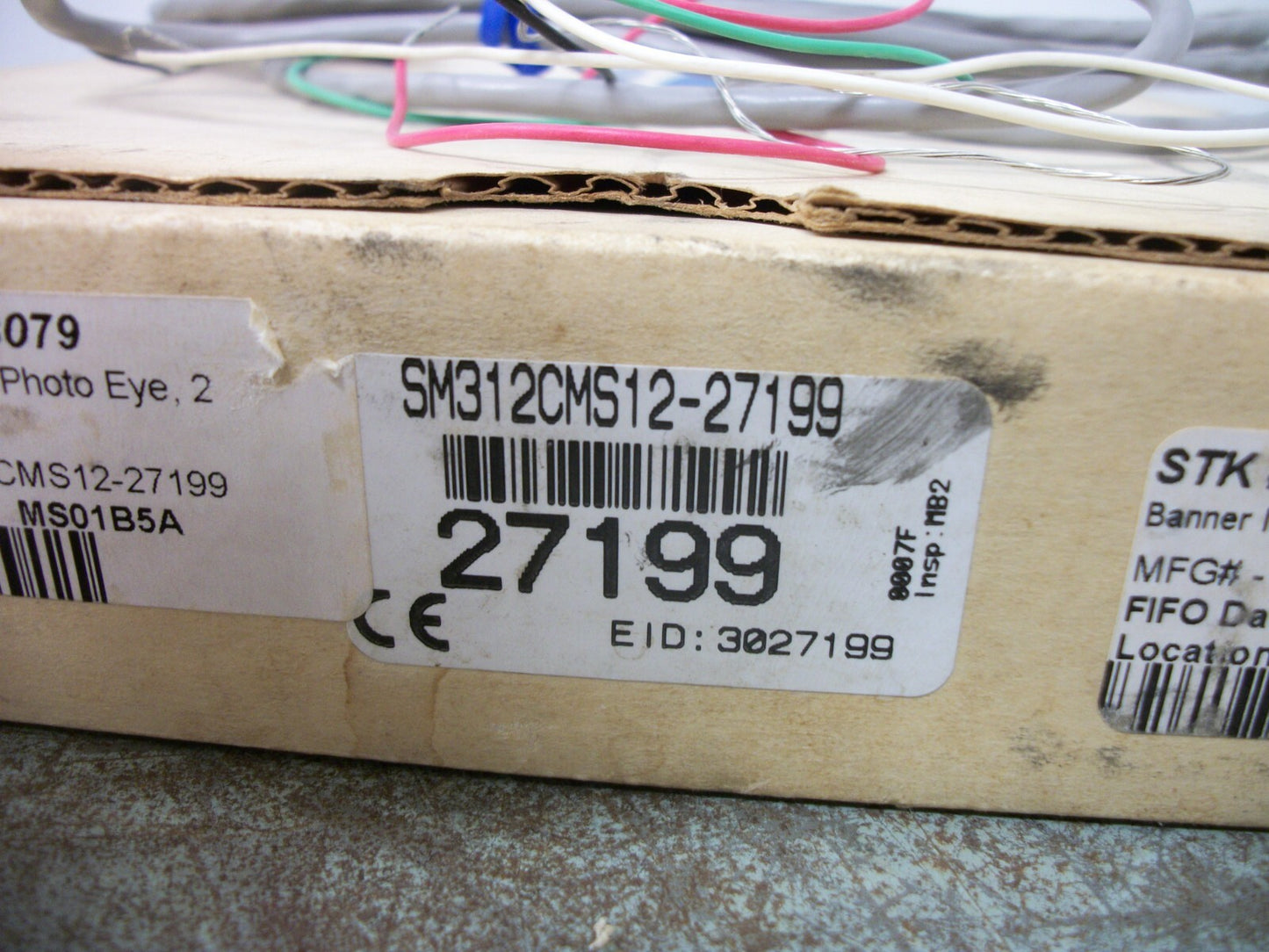 BANNER MINI-BEAM PHOTOELECTRIC SENSOR SM312CMS12-27199 NIB