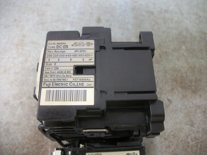FUJI SC-05 REV MOTOR STARTER 4NC0G0 13AMP 110VCOIL 3PH 600V 5HP