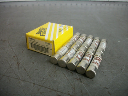 BUSSMANN BOX OF 10 LIMITRON FUSES DCM6 6AMP 600VOLT NIB