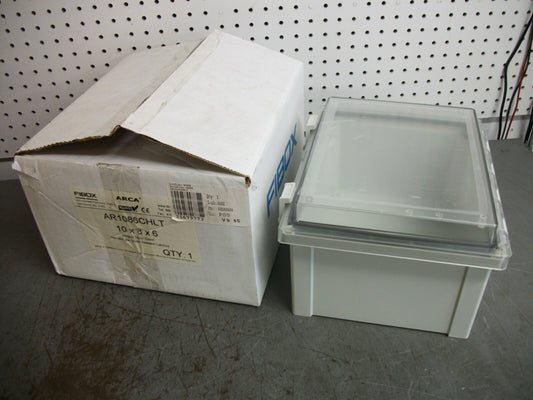 FIBOX ARCA NON-METALLIC 10X8X6 ENCLOSURE AR1086CHLT NIB