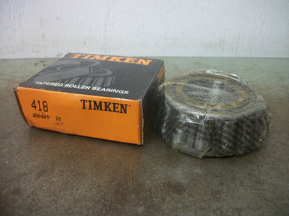 TIMKEN TAPERED ROLLER CONE BEARING 418 NIB