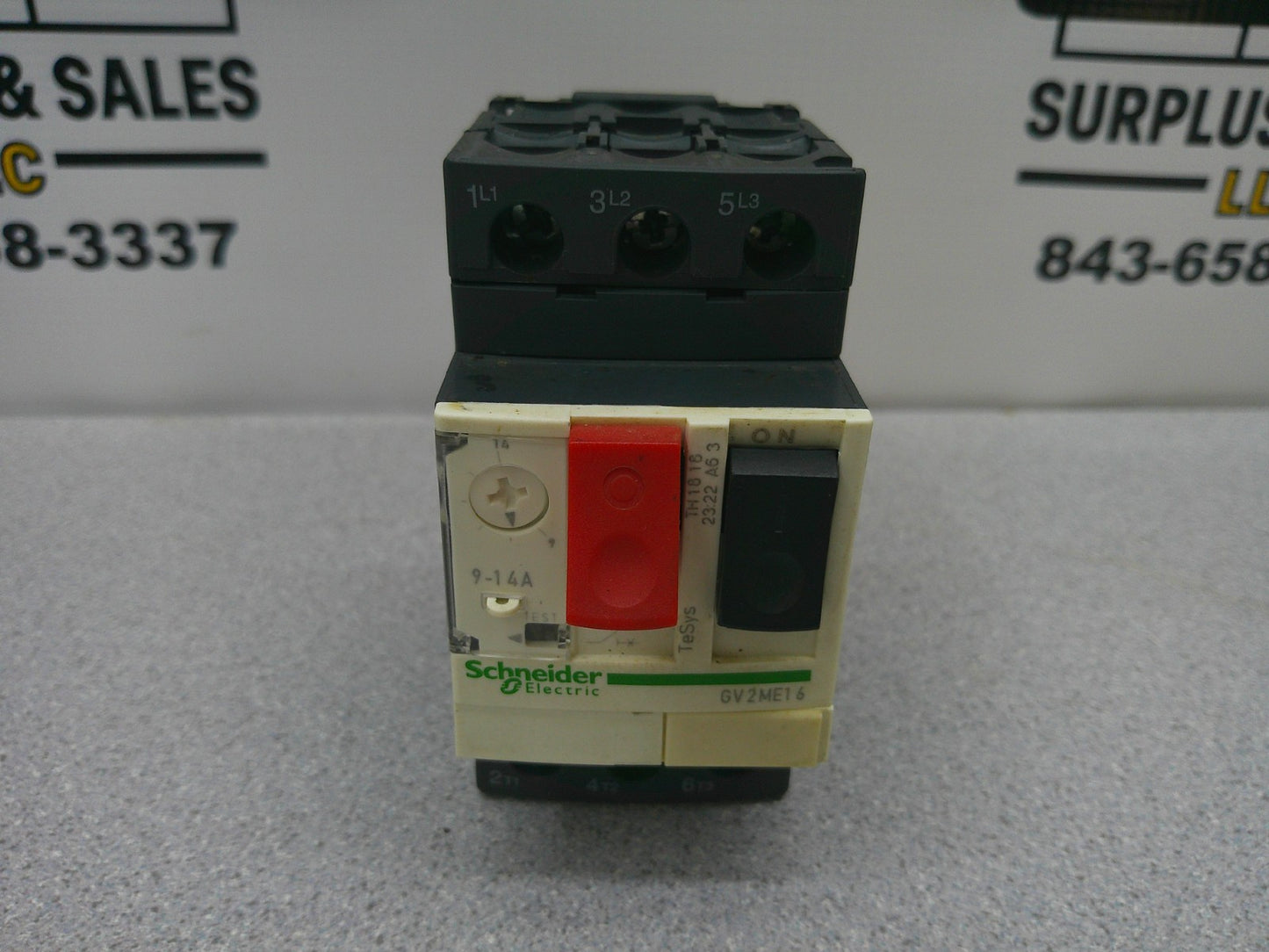 TELEMECANIQUE MOTOR CIRCUIT BREAKER GV2ME16 9-14AMP