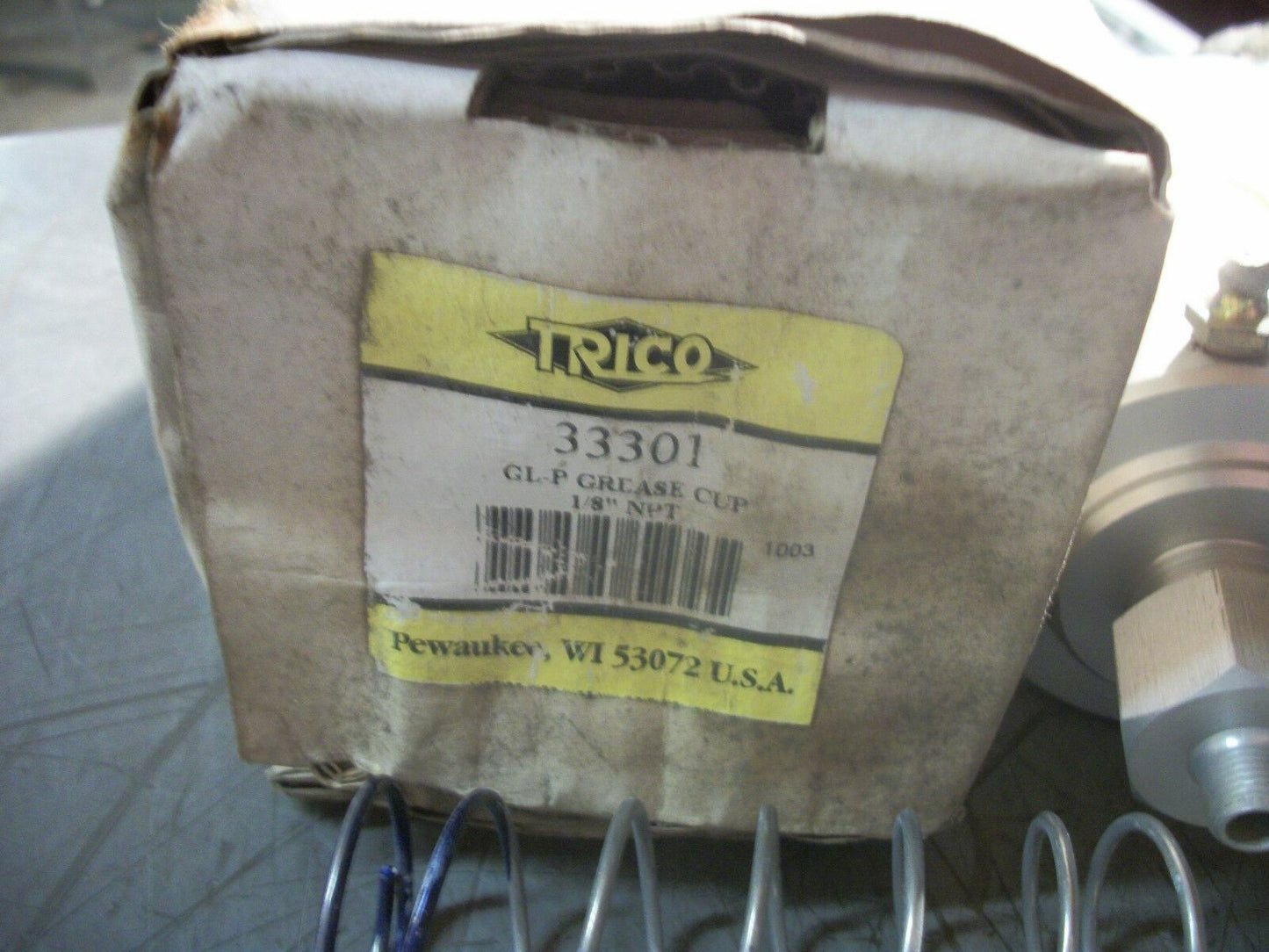 TRICO 1/8" NPT GL-P GREASE CUP 33301 NIB