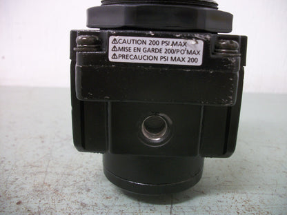 PUSHLOCK 1/4" NPT PNEUMATIC AIR REGULATOR VALVE 200PSI