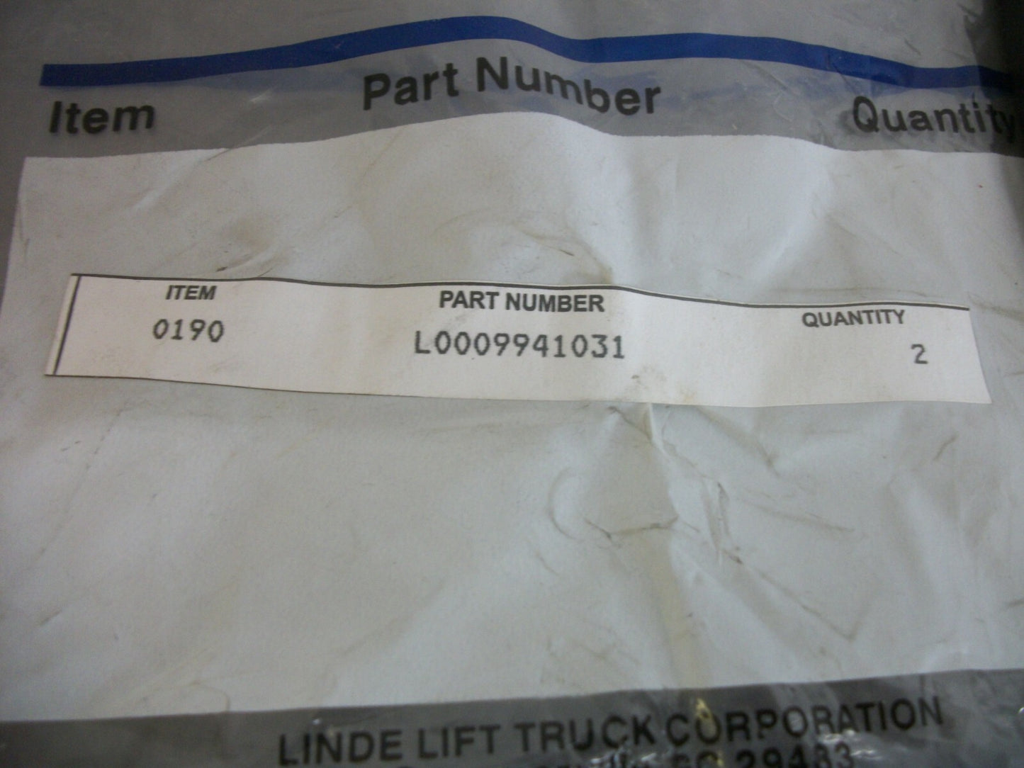 LINDE LOT OF 2 6X11 ACRYLIC MIRRORS L0009941031 NEW