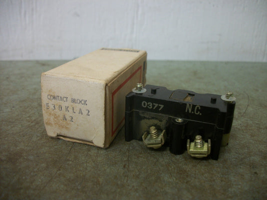 CUTLER-HAMMER 1N.C. CONTACT BLOCK E30KLA2 NIB