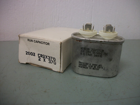 AEROVOX CR2X370 2uF MOTOR RUN CAPACITOR Z50P3702M 370VOLT NIB